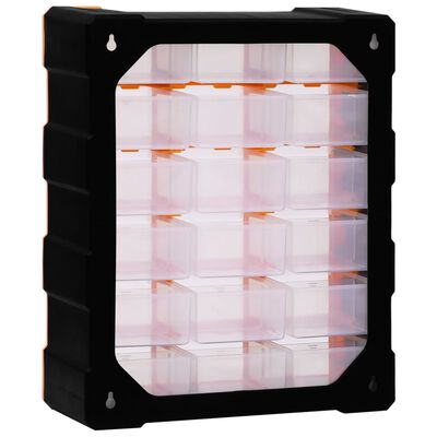 vidaXL Organizador multicajones con 18 cajones intermedios 38x16x47 cm