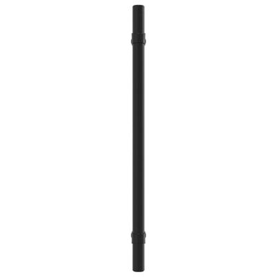 vidaXL Tiradores para armarios 5 uds acero inoxidable negro 192 mm