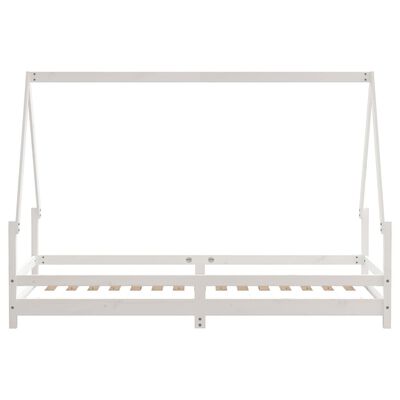 vidaXL Estructura de cama para niños madera de pino blanco 80x200 cm