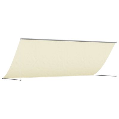 vidaXL Toldo retráctil de tela y acero crema 350x150 cm