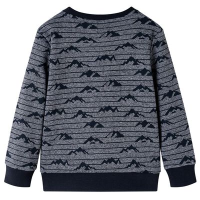 Sudadera infantil azul marino mélange 92