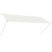 vidaXL Toldo retráctil 300x150 cm crema