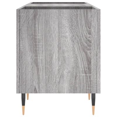 vidaXL Mueble para discos madera contrachapada gris sonoma 121x38x48cm