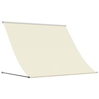 vidaXL Toldo retráctil tela y acero crema 200x150 cm