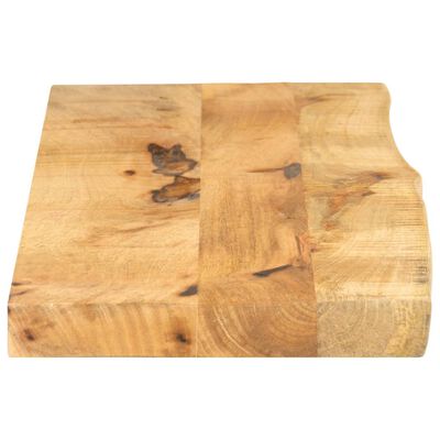 vidaXL Tablero de mesa borde natural madera maciza mango 120x30x3,8 cm