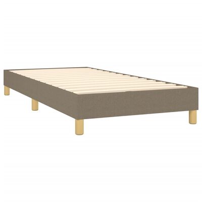 vidaXL Estructura de cama de tela gris taupe 80x200 cm