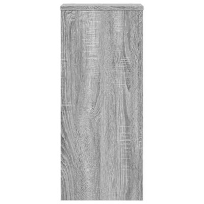 vidaXL Soportes de plantas 2 uds madera gris Sonoma 30x30x70 cm