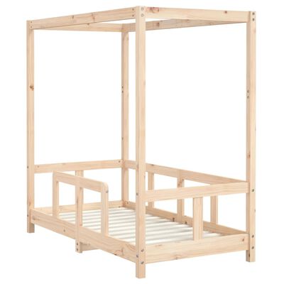 vidaXL Estructura de cama para niños madera maciza de pino 70x140 cm