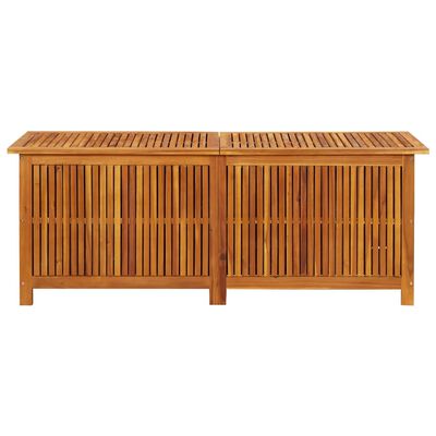 vidaXL Caja de almacenaje de jardín madera maciza acacia 150x50x58 cm