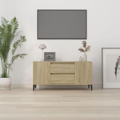 vidaXL Mueble para TV madera contrachapada roble Sonoma 102x44,5x50 cm
