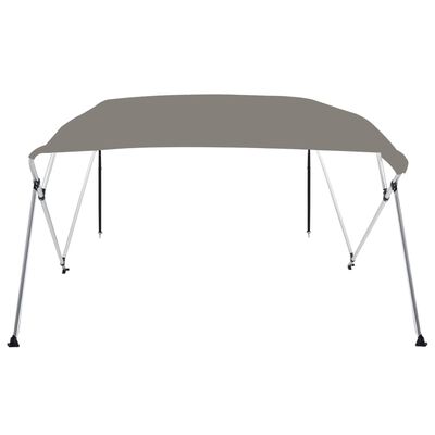 vidaXL Toldo bimini de 4 arcos gris 243x244x137 cm