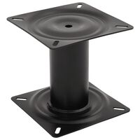 vidaXL Pedestal para asiento de barco acero negro 18 cm