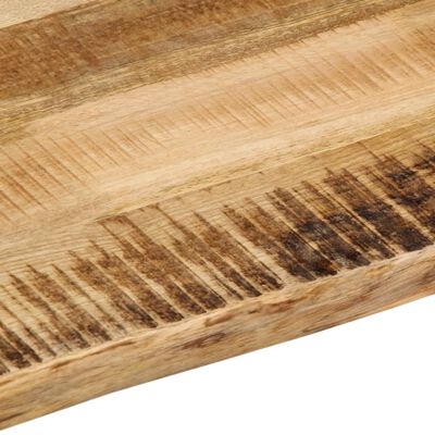 vidaXL Tablero de mesa borde natural madera maciza mango 70x60x2,5 cm