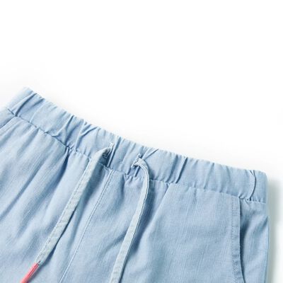 Pantalones cortos de niños azul claro vaquero suave 92