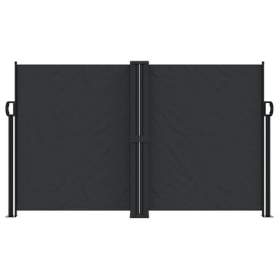 vidaXL Toldo lateral retráctil negro 140x1200 cm