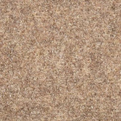 vidaXL Alfombrilla autoadhesiva de escalera 10 uds 56x17x3 cm crema