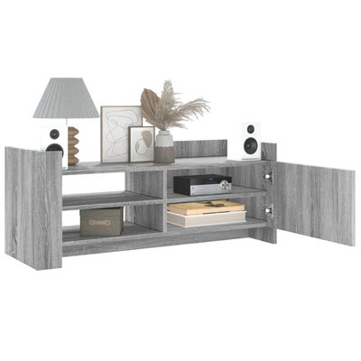 vidaXL Mueble de TV madera contrachapada gris Sonoma 100x35x40 cm