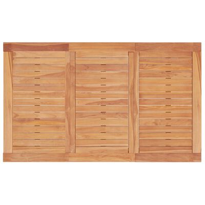 vidaXL Mesa de comedor de jardín madera maciza de teca 150x90x75 cm