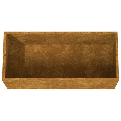 vidaXL Jardinera de acero corten 62x30x29 cm