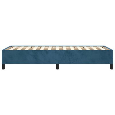 vidaXL Estructura de cama sin colchón terciopelo azul oscuro 100x200cm