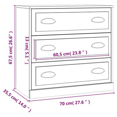 vidaXL Aparadores 2 uds madera contrachapada negro