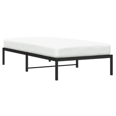 vidaXL Estructura de cama de metal negro 100x200 cm