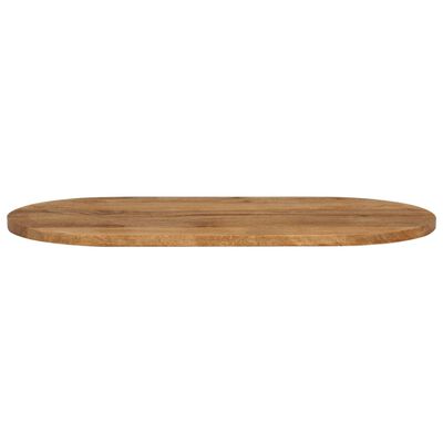 vidaXL Tablero de mesa ovalado madera maciza de mango 90x40x3,8 cm