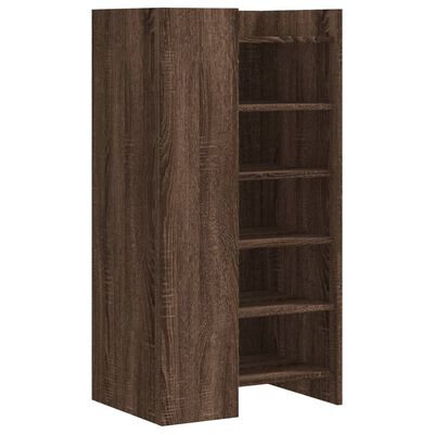 vidaXL Mueble zapatero madera de ingenería marrón roble 52x37,5x100 cm