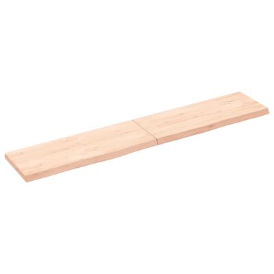 vidaXL Encimera de baño madera maciza sin tratar 160x30x(2-4) cm