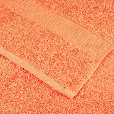 vidaXL Toallas de mano SOLUND 10 unidades naranja 50x100 cm 600 gsm