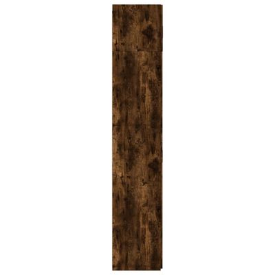 vidaXL Armario de madera de ingeniería roble ahumado 80x42,5x225 cm