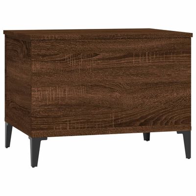 vidaXL Mesa de centro madera contrachapada roble marrón 60x44,5x45 cm