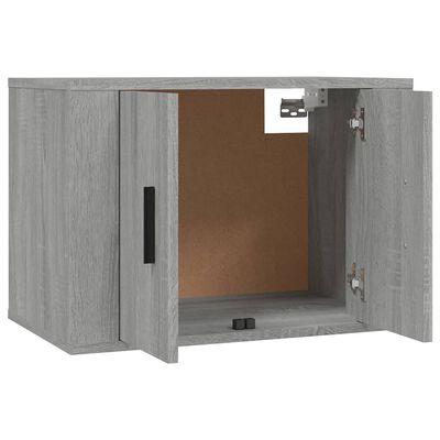 vidaXL Muebles para TV de pared 2 uds gris Sonoma 57x34,5x40 cm