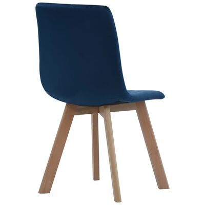 vidaXL Sillas de comedor 2 unidades terciopelo azul