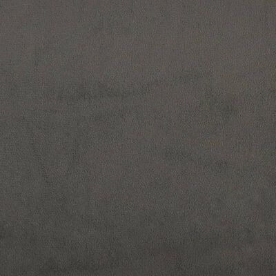 vidaXL Colchón muelles ensacados terciopelo gris oscuro 140x200x20 cm