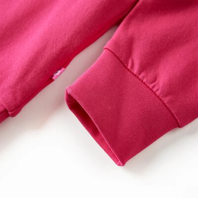 Sudadera infantil rosa chillón 92