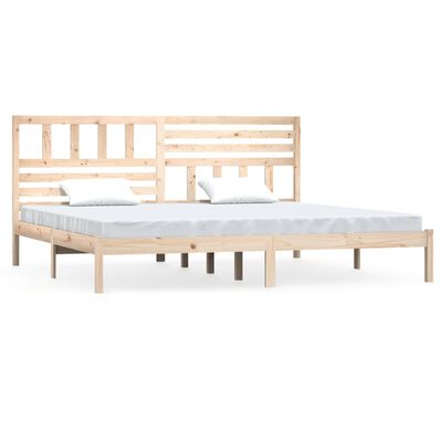 vidaXL Estructura de cama sin colchón madera maciza de pino 180x200 cm