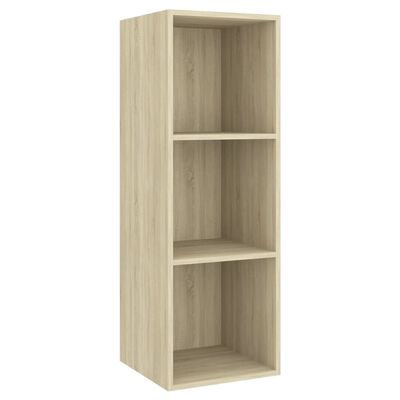 vidaXL Juego de muebles de salón 3 pzas madera ingeniería roble Sonoma