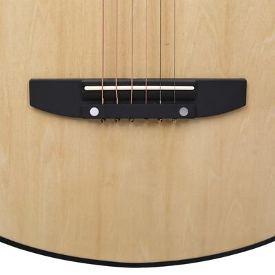 vidaXL Guitarra acústica con cutaway 6 cuerdas madera tilo 38"