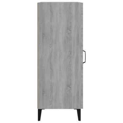 vidaXL Aparador madera de ingeniería gris Sonoma 34,5x34x90 cm