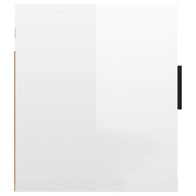 vidaXL Mueble para TV de pared blanco brillante 40x34,5x40 cm