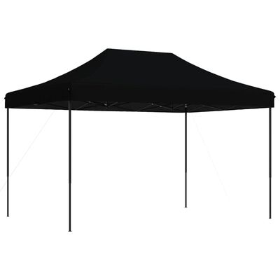 vidaXL Tienda de fiesta plegable Pop-Up negra 410x279x315 cm