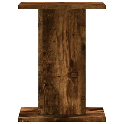 vidaXL Soportes altavoces 2 uds madera roble ahumado 30x30x40 cm