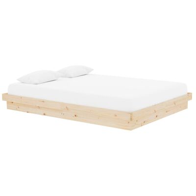 vidaXL Estructura de cama madera maciza 150x200 cm