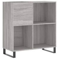 vidaXL Mueble discos madera contrachapada gris Sonoma 84,5x38x89 cm