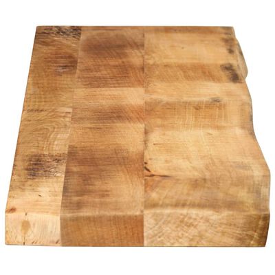 vidaXL Tablero de mesa borde natural madera maciza mango 180x20x2,5 cm