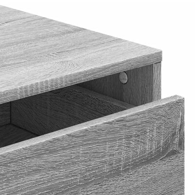 vidaXL Cajonera de esquina madera ingeniería gris Sonoma 60x41x76 cm