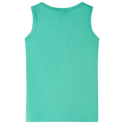 Camiseta de tirantes infantil verde 140