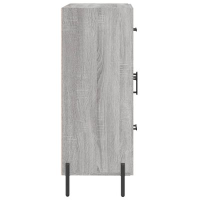 vidaXL Aparador de madera de ingeniería gris Sonoma 69,5x34x90 cm