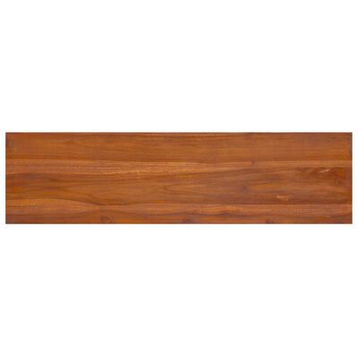 vidaXL Mueble para TV de madera maciza de teca 112x30x37 cm